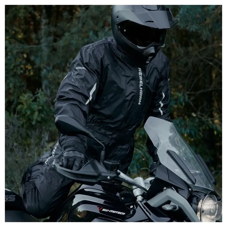 Kombinezon przeciwdeszczowy REBELHORN TRAVEL BLACK czarny