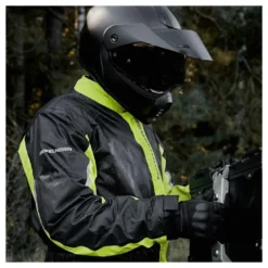 Kombinezon przeciwdeszczowy REBELHORN TRAVEL BLACK/FLO YELLOW czarny żółty fluo