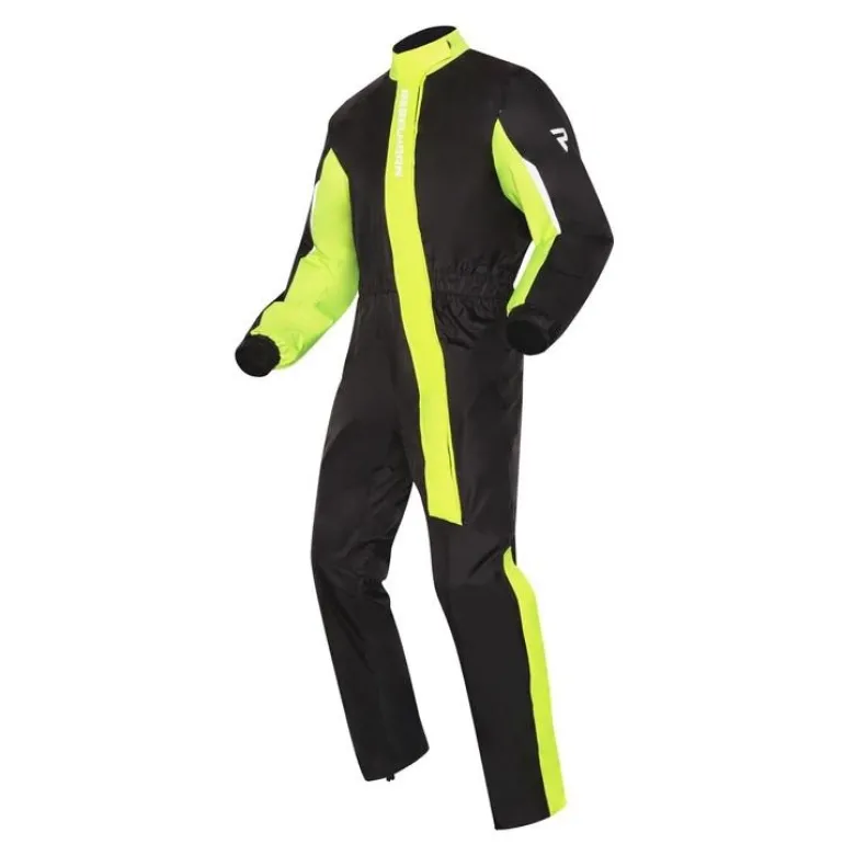Kombinezon przeciwdeszczowy REBELHORN TRAVEL BLACK/FLO YELLOW czarny żółty fluo