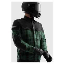 Koszula motocyklowa REBELHORN SHIFTER BLACK/GREEN czarny zielony