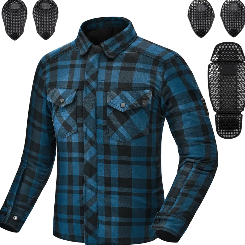 Koszula motocyklowa SHIMA RENEGADE MEN 2 BLUE niebieski