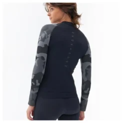Koszulka termoaktywna damska REBELHORN FREEZE II LADY CAMO czarny szary