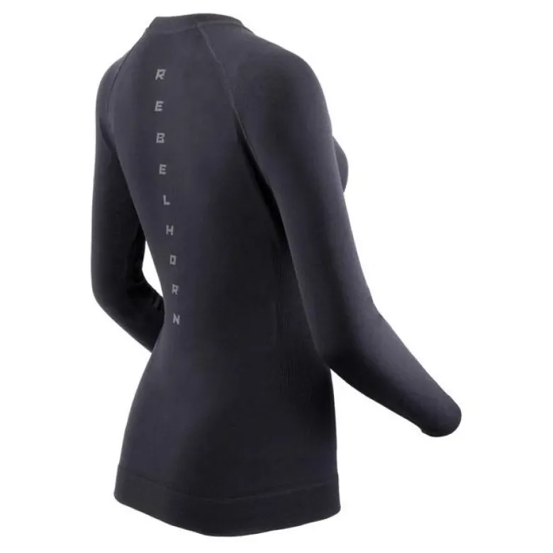 Koszulka termoaktywna damska REBELHORN FREEZE II LADY BLACK czarny