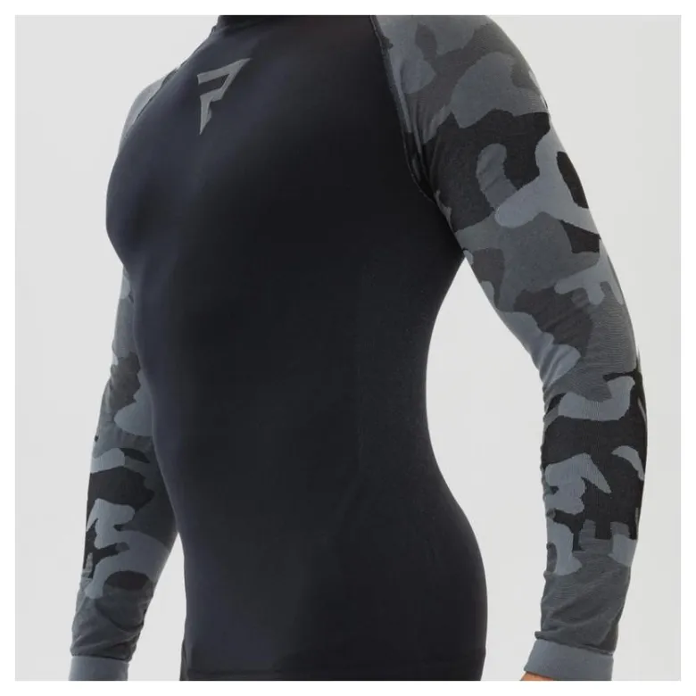 Koszulka termoaktywna REBELHORN FREEZE II CAMO czarny szary