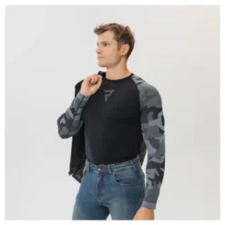 Koszulka termoaktywna REBELHORN FREEZE II CAMO czarny szary