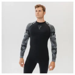 Koszulka termoaktywna REBELHORN FREEZE II CAMO czarny szary