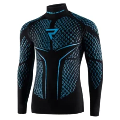 Koszulka termoaktywna REBELHORN THERM II BLACK/BLUE czarny niebieski