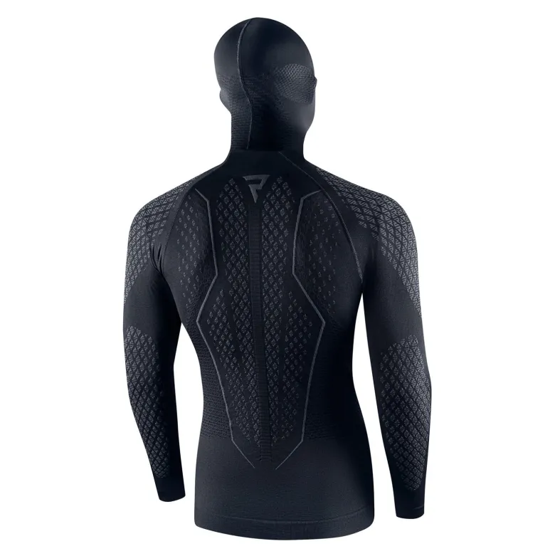 Koszulka termoaktywna REBELHORN THERM II 2IN1 BLACK/GREY czarny szary