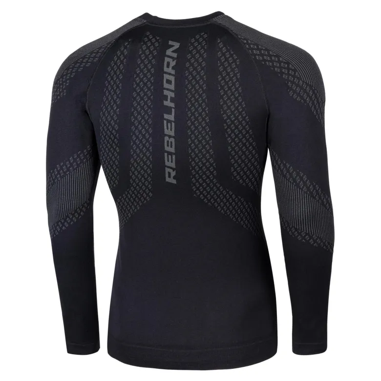 Koszulka termoaktywna REBELHORN ACTIVE II BLACK/GREY czarny szary