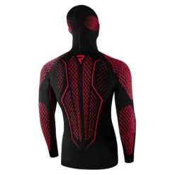 Koszulka termoaktywna REBELHORN THERM II 2IN1 BLACK/RED czarny czerwony