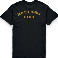 Koszulka T-shirt BROGER MOTO CHILL CLUB BLACK czarny