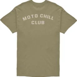 Koszulka T-shirt BROGER MOTO CHILL CLUB OLIVE zielony