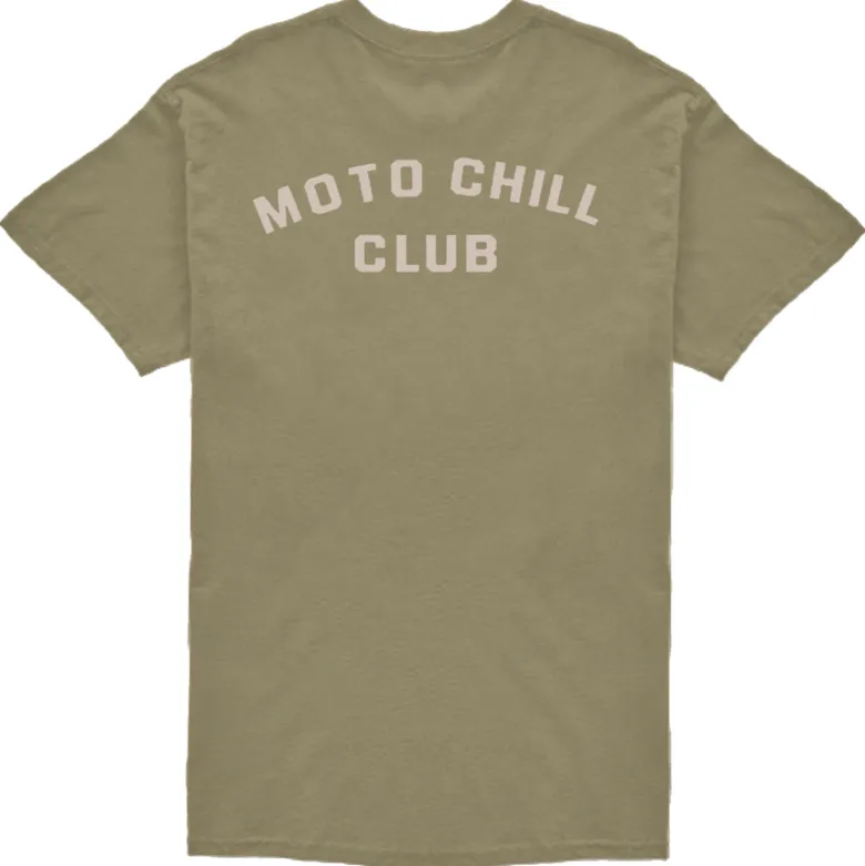 Koszulka T-shirt BROGER MOTO CHILL CLUB OLIVE zielony