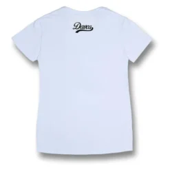 Koszulka T-shirt damska DAVCA OPS HE CAN'T RIDE biały żółty niebieski zielony