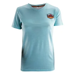 Koszulka T-shirt damski LEATT PREMIUM LADY TEAL niebieski