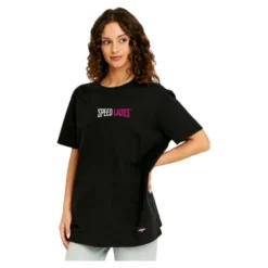 Koszulka T-shirt damski SPEED LADIES BLACK czarny różowy
