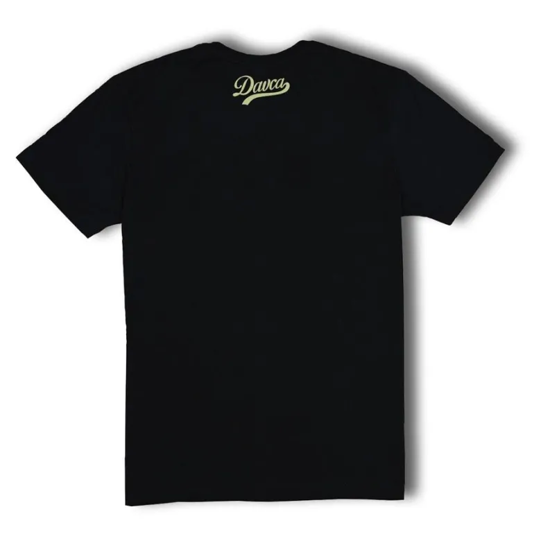 Koszulka T-shirt DAVCA 0,05 BLACK czarny zielony