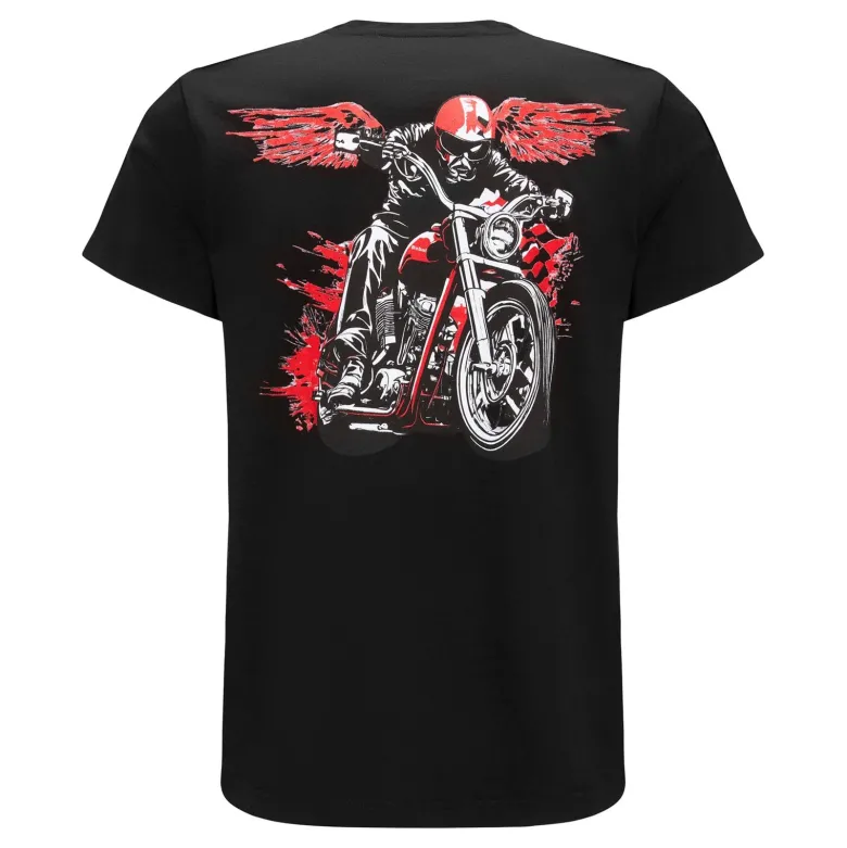 Koszulka T-shirt REBELRUSH MOTO CRUISER BLACK czarny