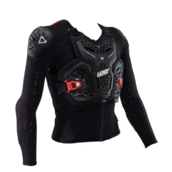 Koszulka z ochraniaczami dziecięca LEATT 4.5 HYBRID JUNIOR BLACK czarny