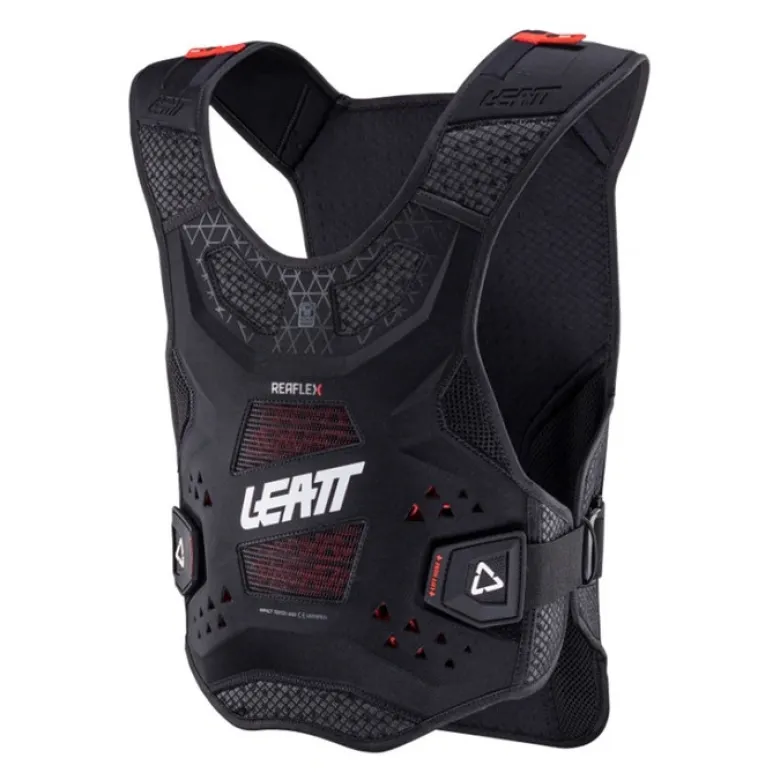 Koszulka z ochraniaczami LEATT REAFLEX BLACK czarny