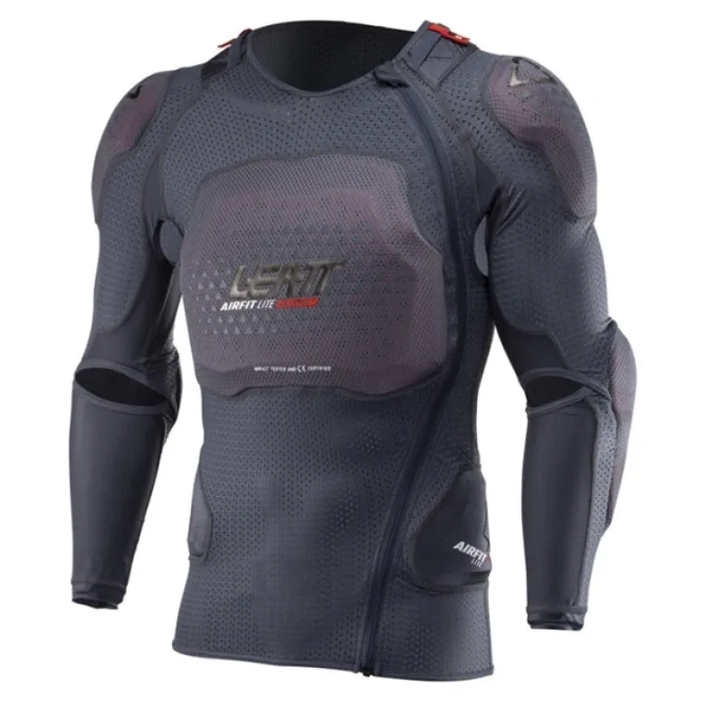 Koszulka z ochraniaczami LEATT 3DF AIRFIT LITE EVO STEALTH szary
