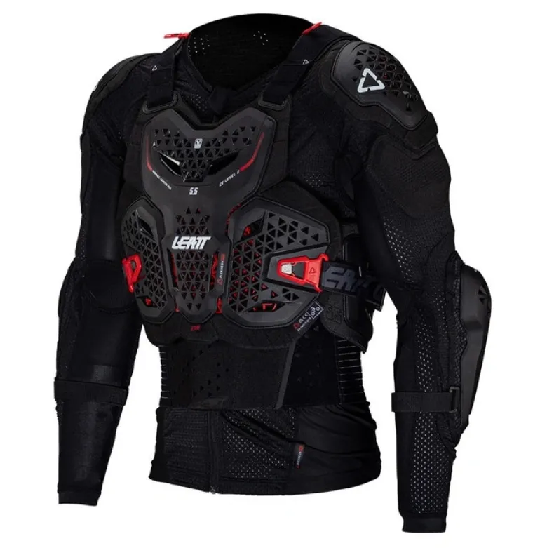 Koszulka z ochraniaczami LEATT 5.5 EVO BLACK czarny