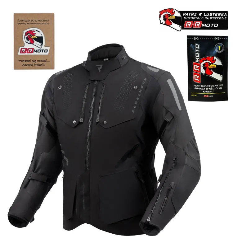 Kurtka motocyklowa tekstylna Rebelhorn Hiker IV czarna