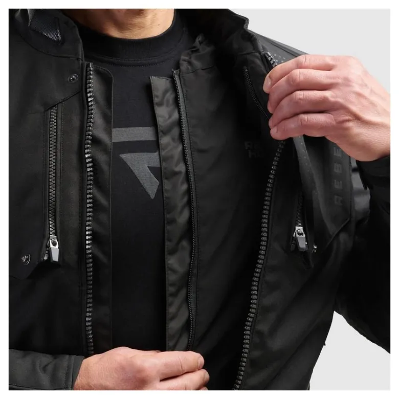 Kurtka motocyklowa tekstylna Rebelhorn Hiker IV czarna
