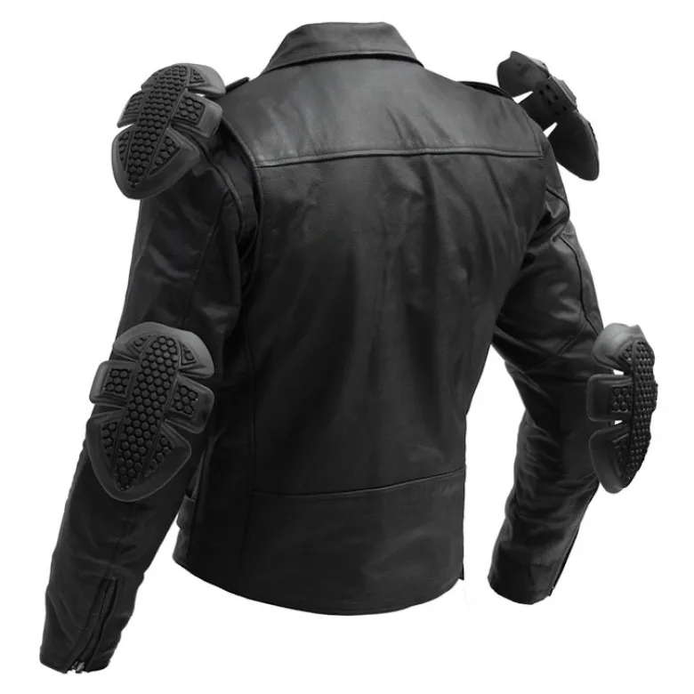 Kurtka skórzana BROGER ROCKER BLACK czarny