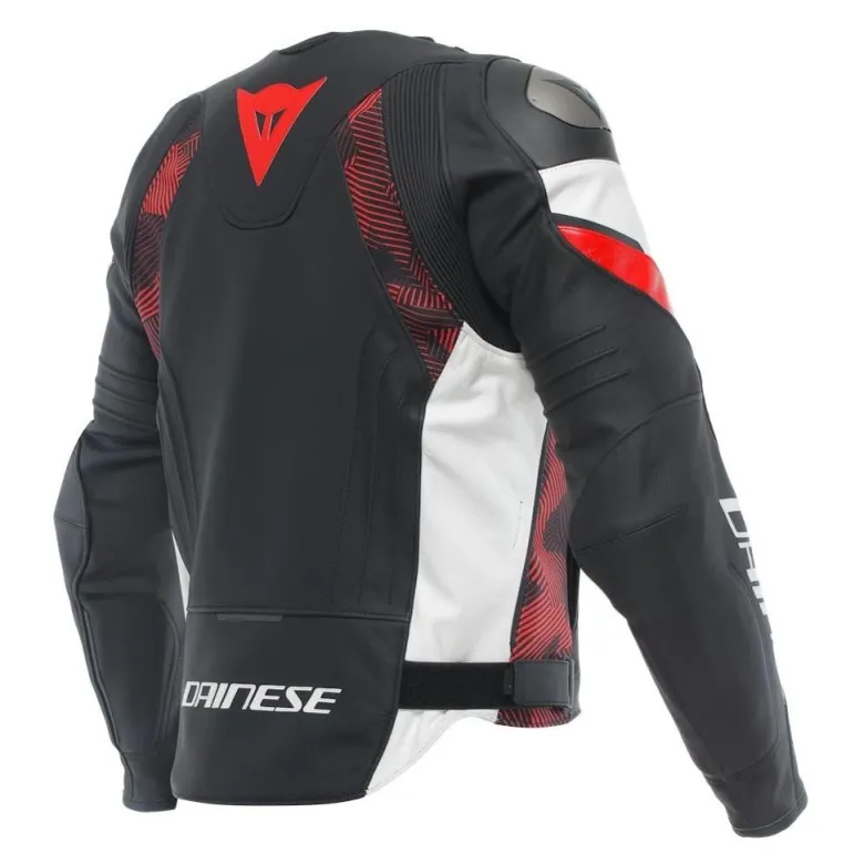 Kurtka skórzana DAINESE AVRO 5 BLACK/RED/WHITE czarny czerwony biały