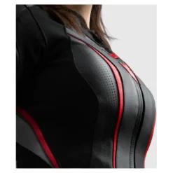 Kurtka skórzana damska REBELHORN DIVA ST BLACK/RED/WHITE czarny czerwony biały