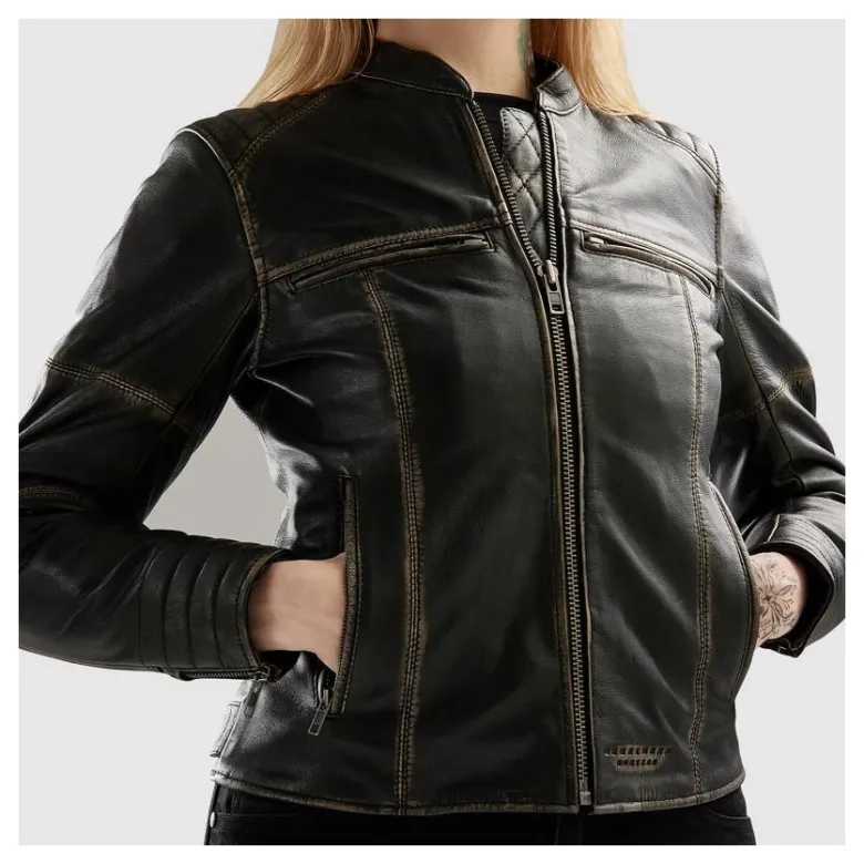 Kurtka skórzana damska REBELHORN HUNTER II LADY VINTAGE BROWN brązowy