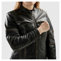 Kurtka skórzana damska REBELHORN HUNTER II LADY VINTAGE BROWN brązowy