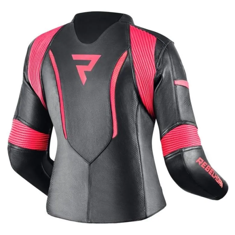 Kurtka skórzana damska REBELHORN REBEL LADY PINK/BLACK różowy czarny