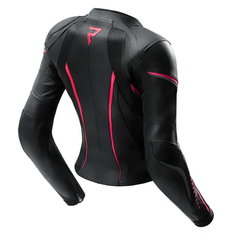 Kurtka skórzana damska REBELHORN DIVA ST BLACK/PINK czarny różowy