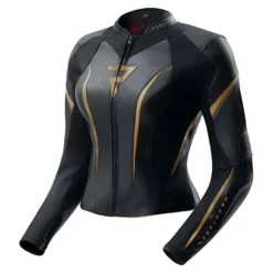 Kurtka skórzana damska REBELHORN DIVA ST BLACK/GOLD czarny złoty