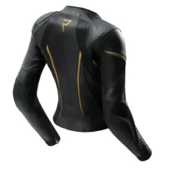 Kurtka skórzana damska REBELHORN DIVA ST BLACK/GOLD czarny złoty