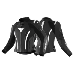 Kurtka skórzana damska SHIMA MIURA 2.0 BLACK/WHITE czarny biały