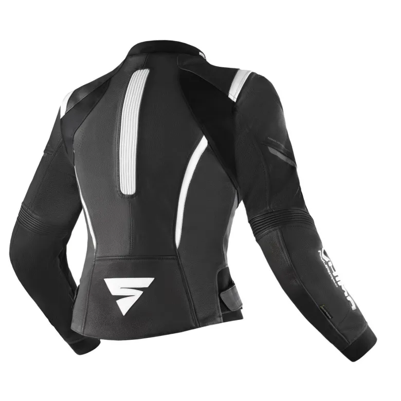 Kurtka skórzana damska SHIMA MIURA 2.0 BLACK/WHITE czarny biały