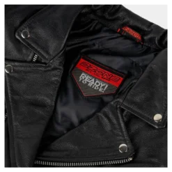 Kurtka skórzana motocyklowa ramoneska OZONE RAMONES czarna