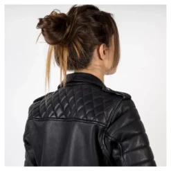 Kurtka skórzana ramoneska damska OZONE RAMONES MODERN LADY MATT BLACK czarny