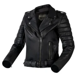 Kurtka skórzana ramoneska damska OZONE RAMONES MODERN LADY MATT BLACK czarny