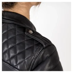 Kurtka skórzana ramoneska damska OZONE RAMONES MODERN LADY MATT BLACK czarny