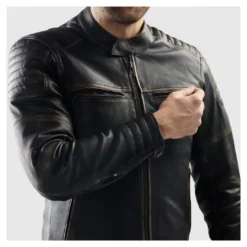 Kurtka skórzana REBELHORN HUNTER II VINTAGE BROWN brązowy