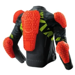 Kurtka skórzana REBELHORN VANDAL 2 BLACK/GREY/FLUO YELLOW czarny szary żółty fluo