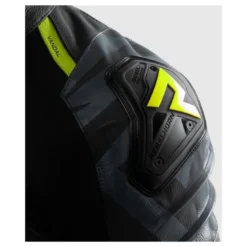Kurtka skórzana REBELHORN VANDAL 2 BLACK/GREY/FLUO YELLOW czarny szary żółty fluo