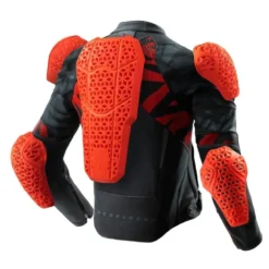 Kurtka skórzana REBELHORN VANDAL 2 BLACK/GREY/FLUO RED czarny szary czerwony fluo