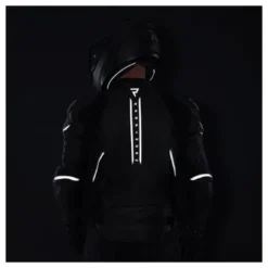 Kurtka skórzana REBELHORN VELOCE BLACK/WHITE czarny biały