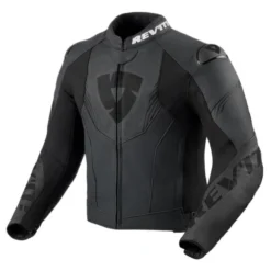 Kurtka skórzana REVIT ARGON 3 BLACK/ANTHRACITE czarny szary