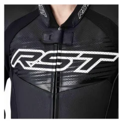 Kurtka skórzana RST TRACTECH EVO D3O BLACK/WHITE czarny biały